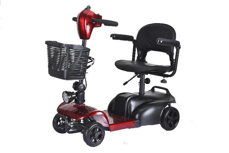 Four-wheel Electric Scooter High Stability Foldable Lightweight Electric Scooter Suitable For The Elderly And Disabled SL-001